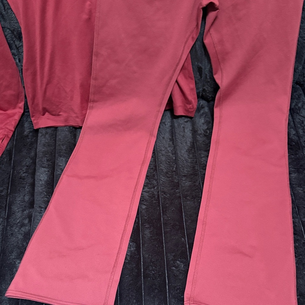 ALO Yoga Red Boot Cut Pants - Picture 3 of 5